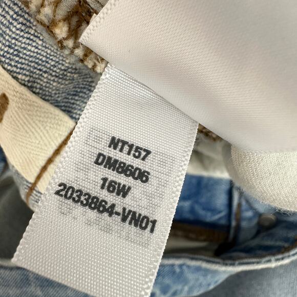 Madewell The Plus Perfect Vintage Wide Leg Crop Jean Hallstead Wash Blue 16W NWT - Picture 13 of 14